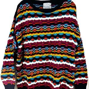 The Mark Honors Collection Men’s Vintage 90’s Multicolor Coogi Style Sweater XL